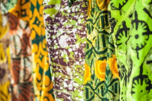 African fabrics from Ghana, West Africa