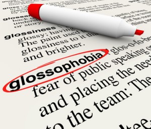 Public Speaking Fear Glossophobia Dictionary Definition Word